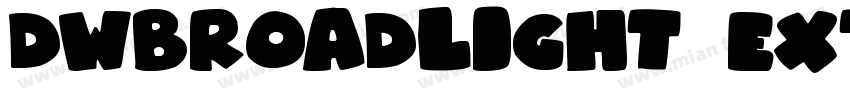 DWBroadlight ExtraBoldItalic字体转换